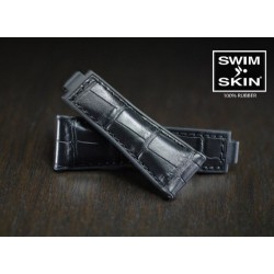 Rubber strap – Alligator SwimSkin M200 – Rubber B – Black