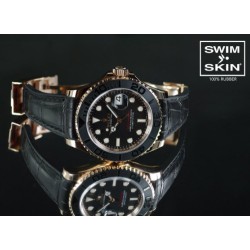 Rubber strap – Alligator SwimSkin M200 – Rubber B – Black