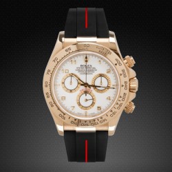 Rubber strap M101 – Rubber B – Black with red line