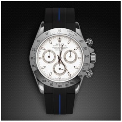 Rubber strap M106CD – Rubber B – Black with blue line