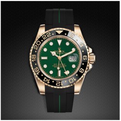 Rubberen band M106CD – Rubber B – Zwart met groene lijn