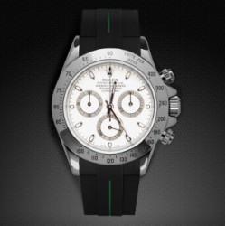 Rubberen band M106CD – Rubber B – Zwart met groene lijn