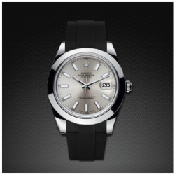 Horlogeband van rubber M105 – Rubber B – zwart