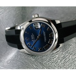 Rubber watch strap M216 – Rubber B – Black Tuxedo Velour