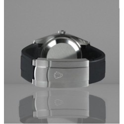 Horlogeband van rubber M216 – Rubber B – zwart Tuxedo Velour