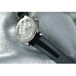 Rubber watch strap M317 – Rubber B – Black Tuxedo Velour