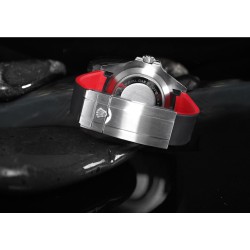 Bracelet en caoutchouc M112 – Rubber B – Noir et rouge