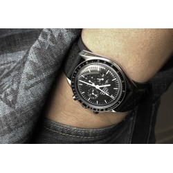 Bracelet en caoutchouc et velcro - Cuff SwimSkin - Rubber B - Noir de Jais