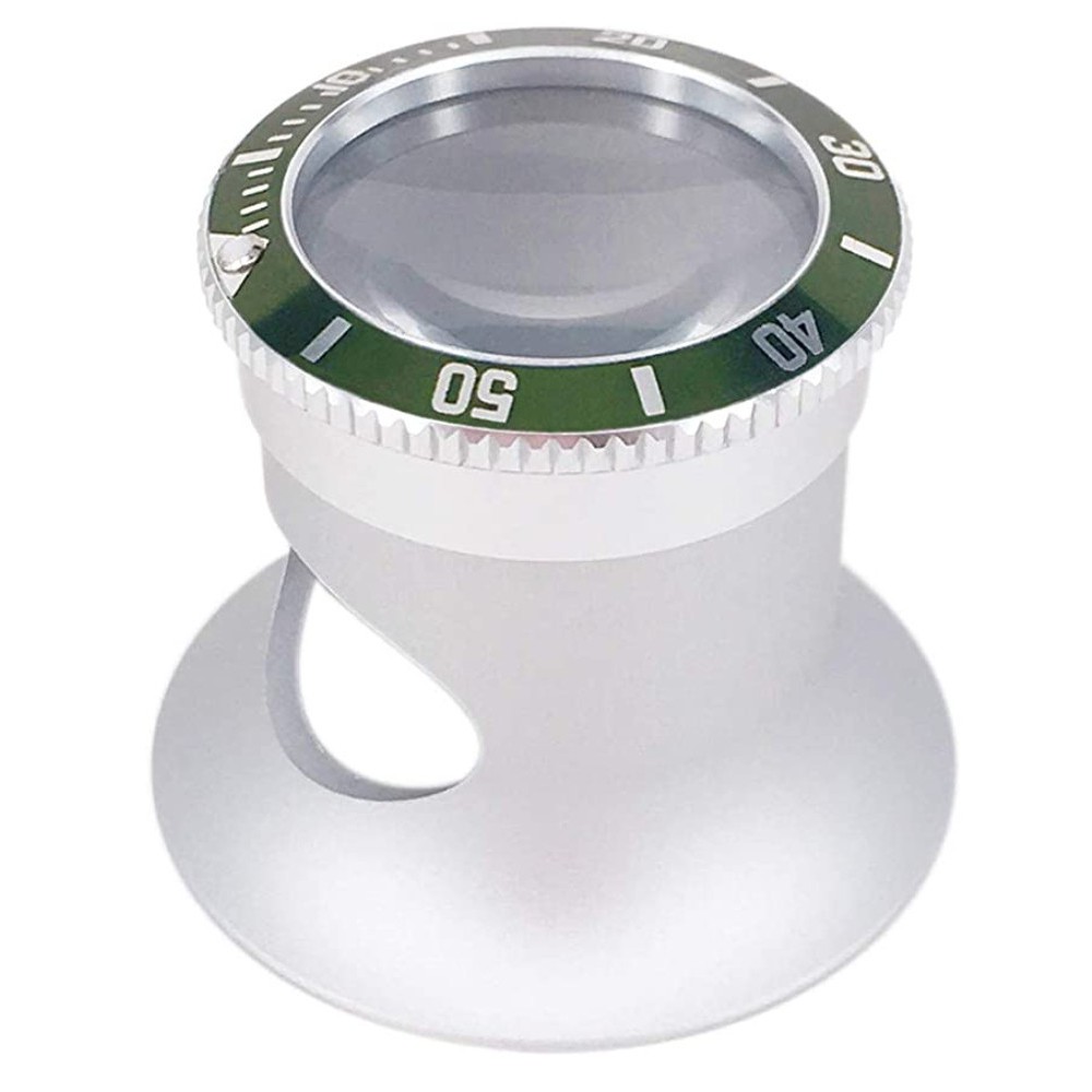 Loupe d'horloger 10x - Vert Sub en métal