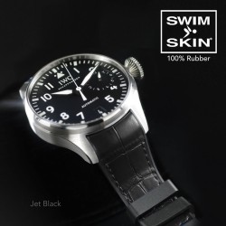 Rubber Strap – Alligator SwimSkin SK22 – Rubber B – Jet Black