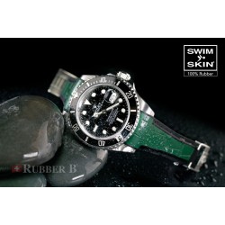 Bracelet en caoutchouc SK20 Alligator SwimSkin – Rubber B – Vert