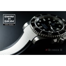 Bracelet en caoutchouc - Ballistic SwimSkin SK20CD - Rubber B - blanc et noir