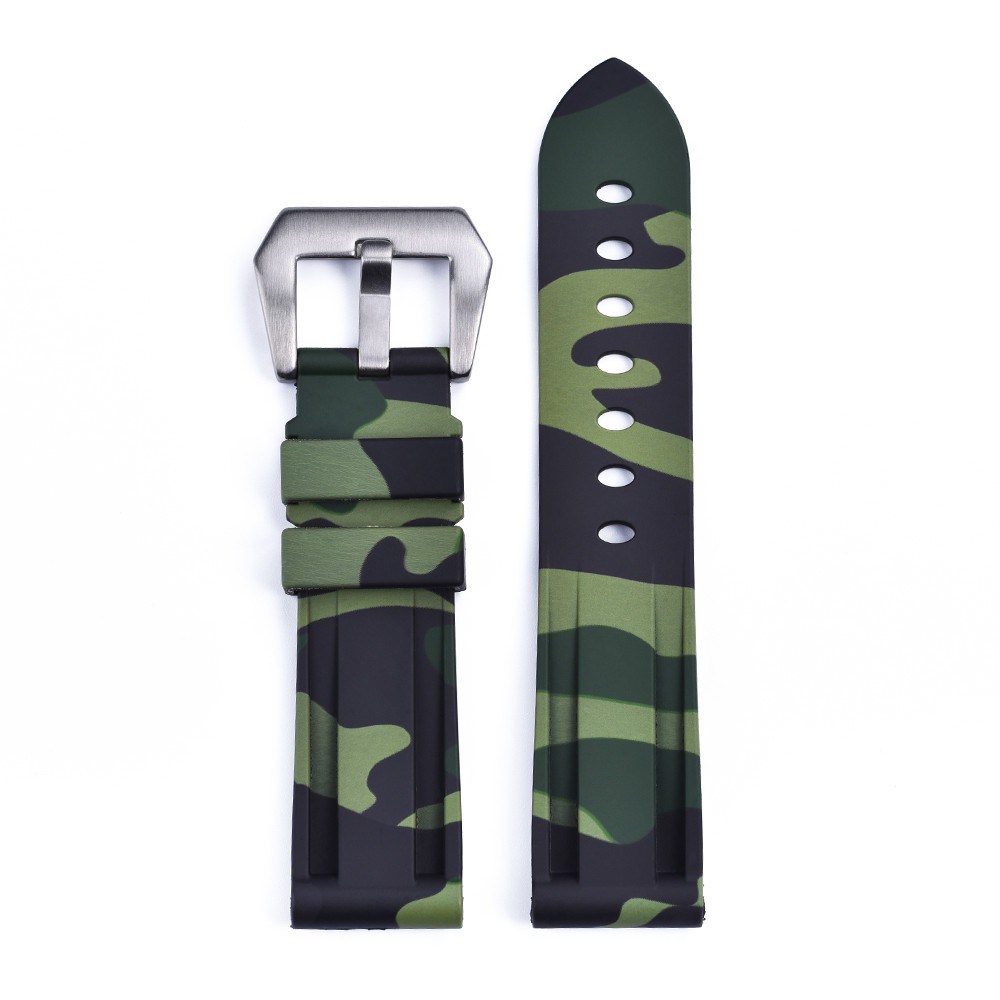 Rubber Strap - Kronokeeper - Green Camouflage