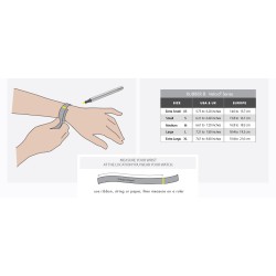 Bracelet en caoutchouc V117 – Série Velcro – Rubber B – Noir