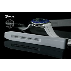 Bracelet en caoutchouc DM106 MeshMatic – Rubber B – Blanc