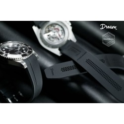 Bracelet en caoutchouc DM106CD MeshMatic – Rubber B – Noir