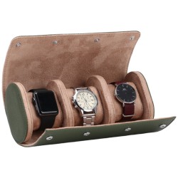 Écrin Karoni pour 3 Montres KronoKeeper - Protection Luxueuse en Cuir
