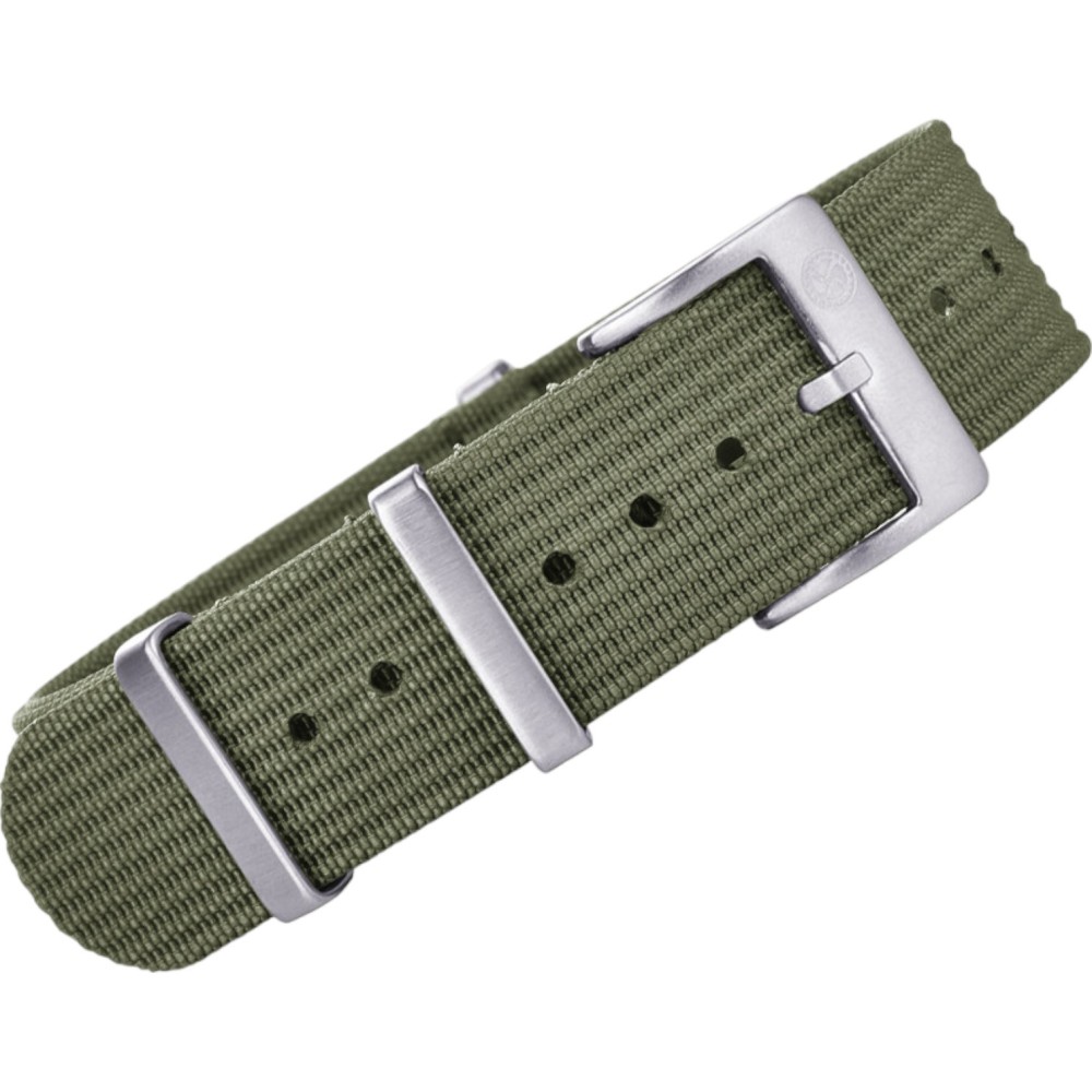 Bracelet Nato nervuré en nylon – Kronokeeper – Vert armée