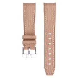 Textured Rubber Strap for Omega MoonSwatch - Kronokeeper - Khaki