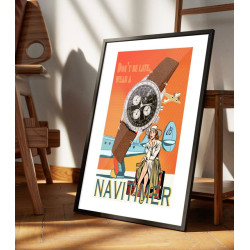 Navitimer - 40x50cm - Kunstdruk - Watchoniste X MisterChrono