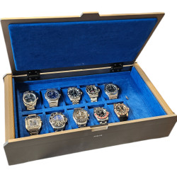 Horlogekoffer voor 10 horloges en accessoires – Aluminium en Leder – Aubliq