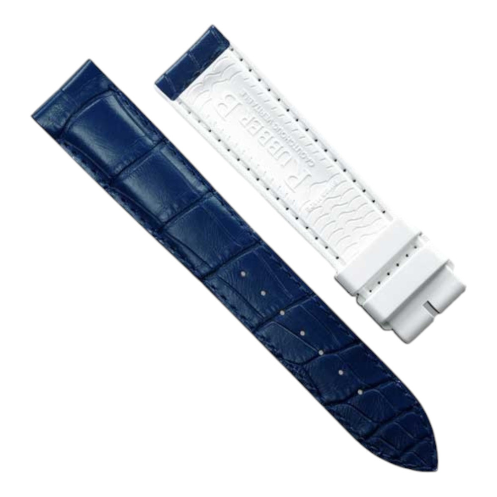 Rubber Strap - Alligator SwimSkin ST20 - Rubber B - Navy Blue and White