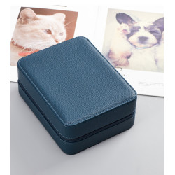 Tiboulen - 4-watch travel case - Leather - KronoKeeper