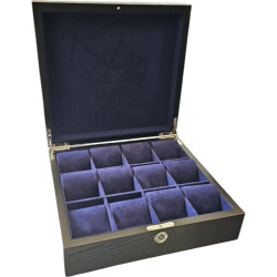 Houten horlogebox voor 12 horloges - NUKU HIVA - KronoKeeper