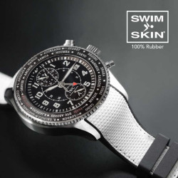 Bracelet en caoutchouc – Ballistic SwimSkin SK22 – Rubber B – Blanc arctique