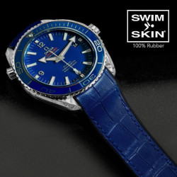 Bracelet en caoutchouc – Alligator SwimSkin SK22 – Rubber B – Bleu marine