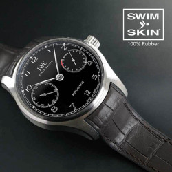 Bracelet en caoutchouc – Alligator SwimSkin SK22 – Rubber B – Marron expresso