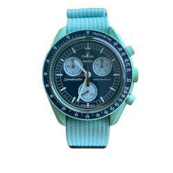 Ribbed Nylon Nato Strap – Kronokeeper – Sky Blue