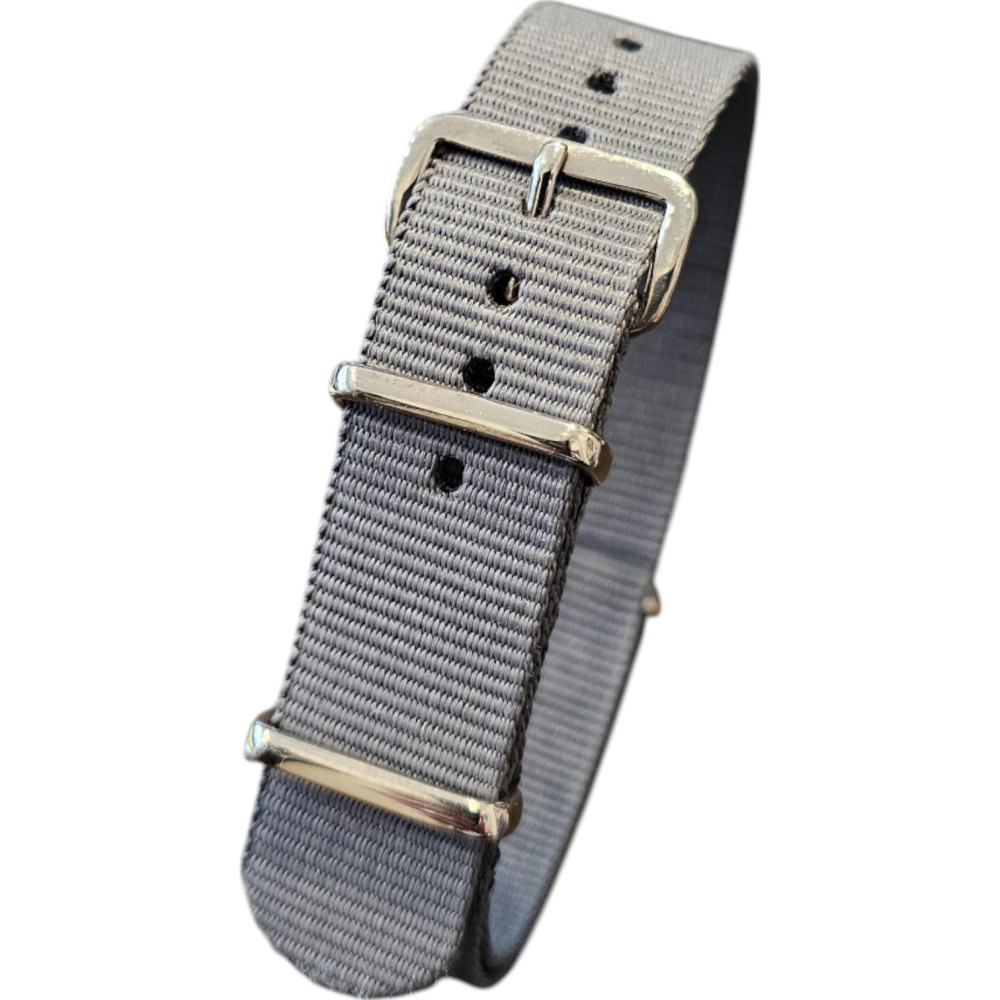 Bracelet NATO en nylon – Gris