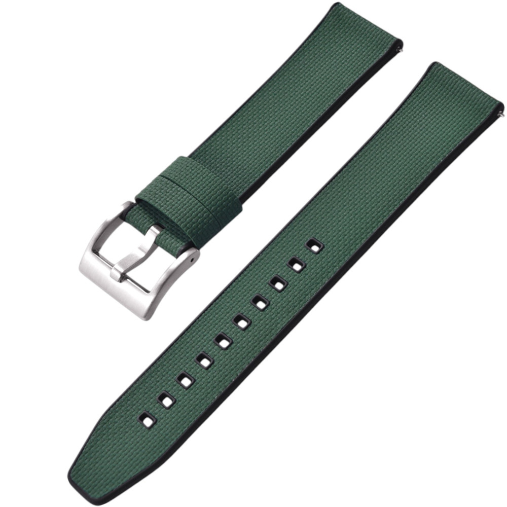 Bracelet en caoutchouc FKM – Kronokeeper – Vert foncé