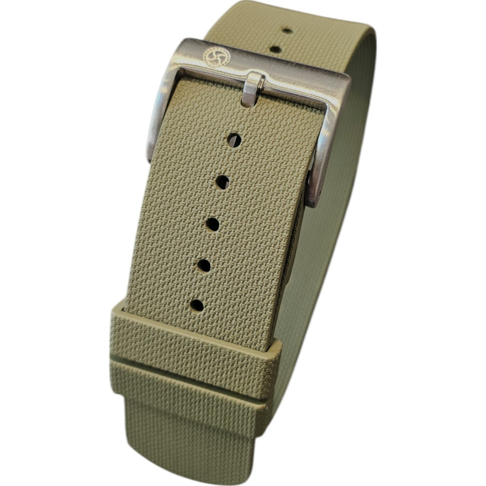 Bracelet Nato en caoutchouc FKM – Kronokeeper – Vert militaire