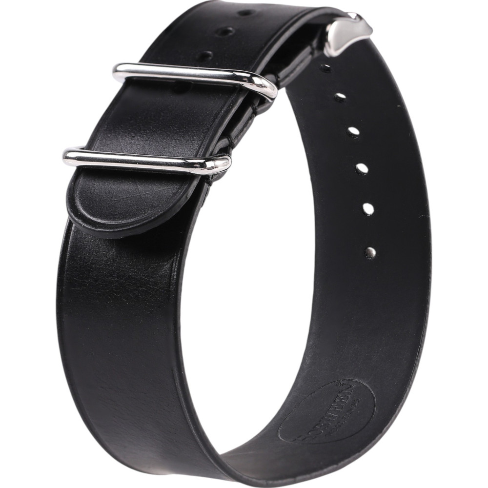 Zulu‑Band van Horween‑leer – Basile – Kronokeeper – Zwart