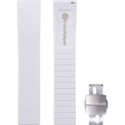 Rubber Strap with Deployant Clasp - Kronokeeper - White