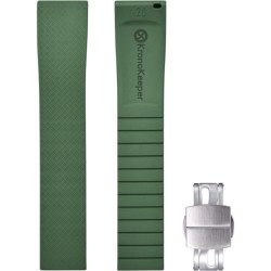 Rubber Strap with Deployant Clasp - Kronokeeper - Green