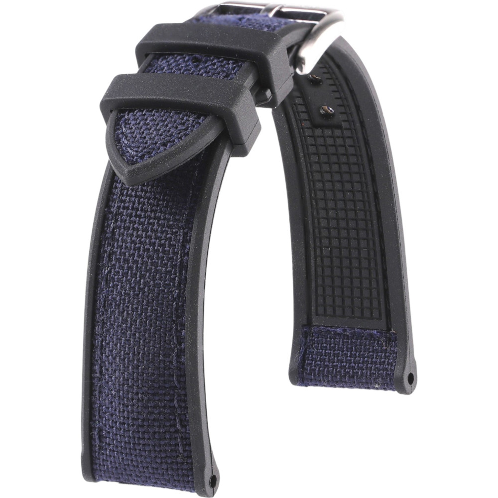 Rubber and Cordura Watch Strap - Marius - KronoKeeper - Blue