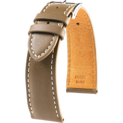 Bracelet en cuir de veau lisse – Bernardin – Kronokeeper – Vert algue