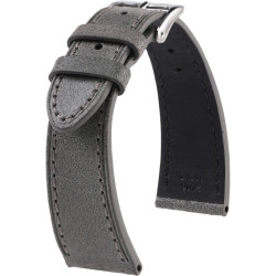 Bracelet en cuir de veau brossé – Auguste – Kronokeeper – Gris foncé