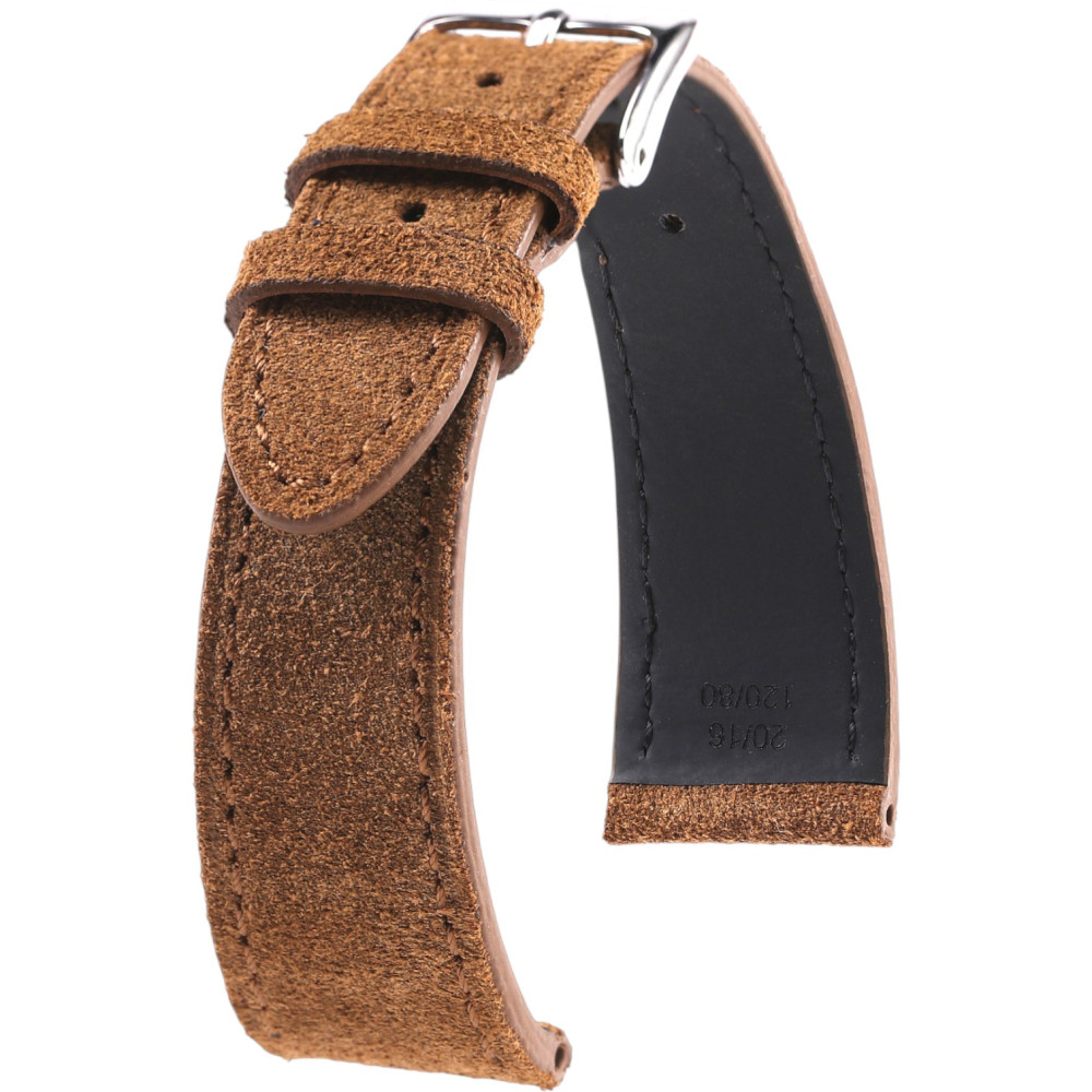 Bracelet en cuir de veau suédé – Edgar – Kronokeeper – Sable