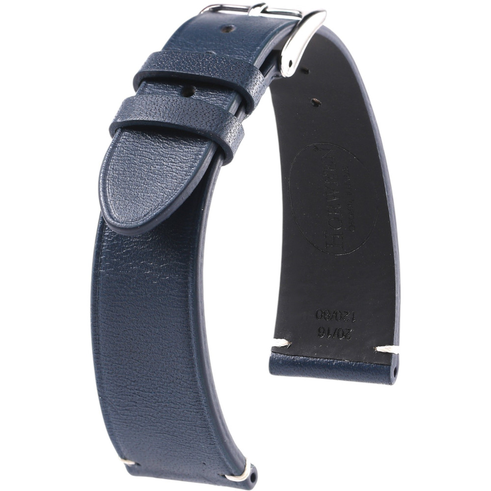 Bracelet en cuir Horween – Gaspard – Kronokeeper – Bleu marine