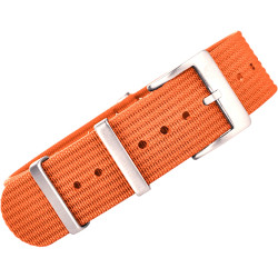 Bracelet Nato nervuré en nylon – Kronokeeper – Orange