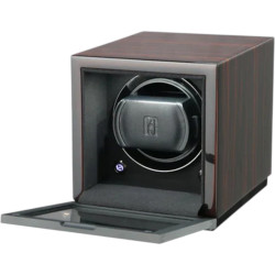 Watchwinder voor 1 automatisch horloge – Petite 1 met glas – Paul Design – Macassar
