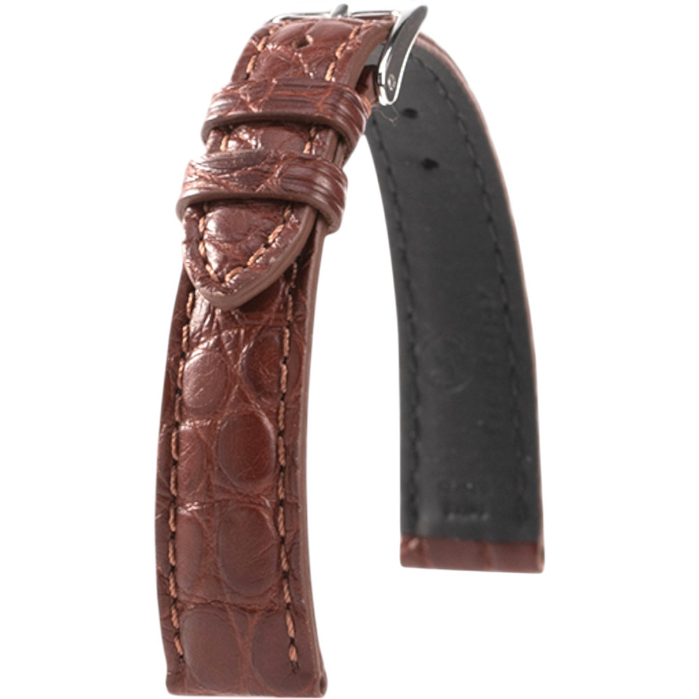 Alligator leren horlogeband - Felicia - Kronokeeper - Bruin