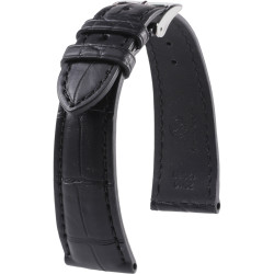 Alligator leren horlogeband - Felix - Kronokeeper - Zwart