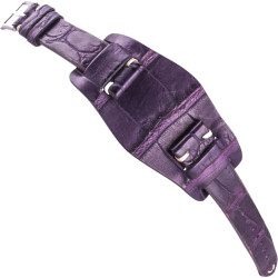 Vintage Bund Horlogeband in Alligatorleer