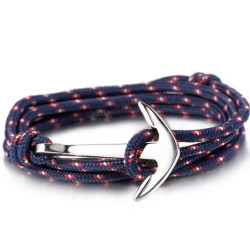 Steel anchor bracelet