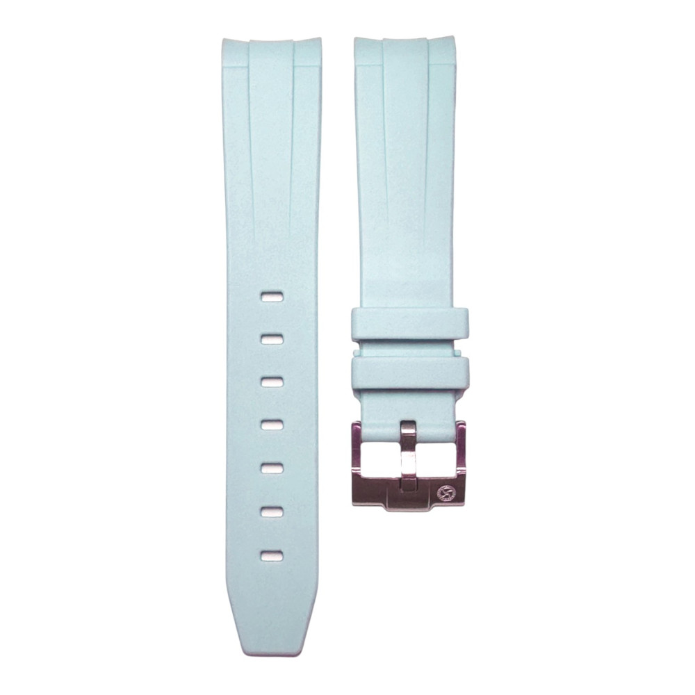 Bracelet en caoutchouc pour Omega MoonSwatch - Kronokeeper - Bleu clair